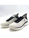 Logo Mixed Fibers Suede Low Top Sneakers White - CHANEL - BALAAN 5