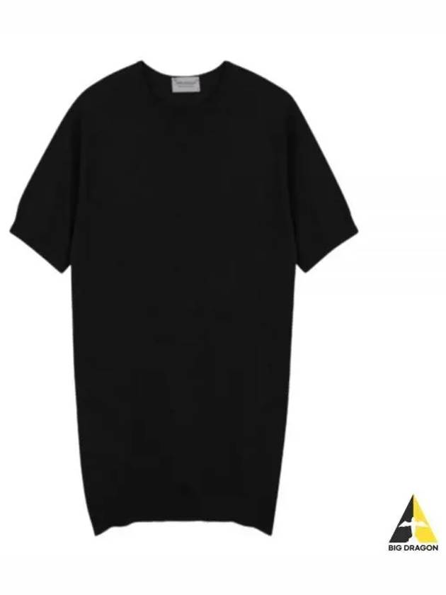 24 Belden Black short sleeve knit - JOHN SMEDLEY - BALAAN 1