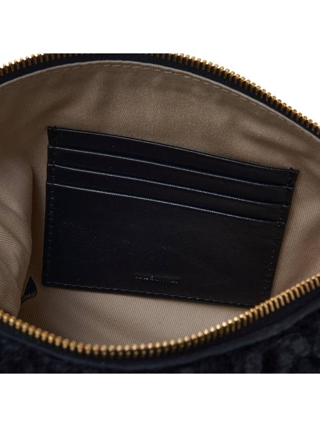 Logo Fur Clutch Bag Black - MARNI - BALAAN 11