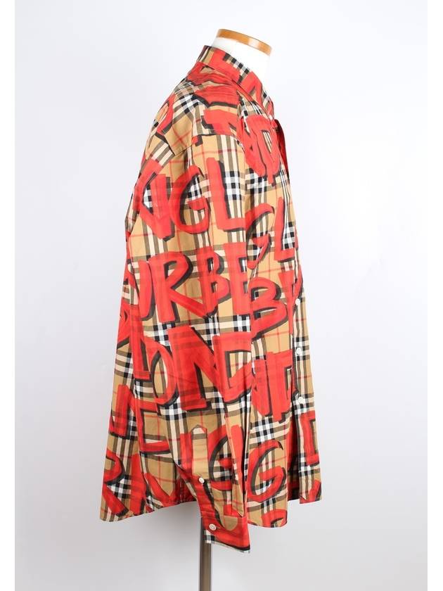 Graffiti check shirt XXL - BURBERRY - BALAAN 5