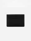 Embossed Logo Card Wallet Black - JIL SANDER - BALAAN.