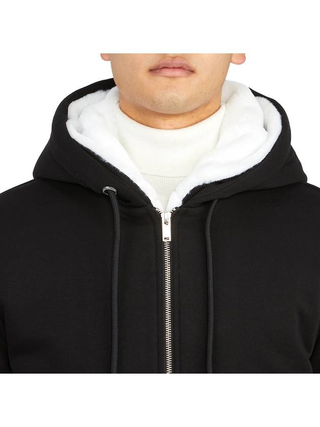 Classic Bunny Zip Up Hoodie White Lining Black - MOOSE KNUCKLES - BALAAN 8