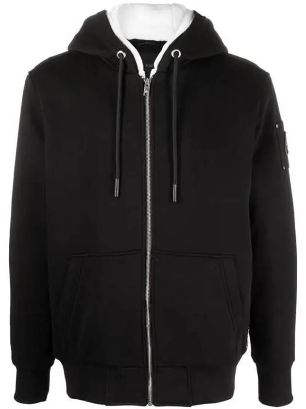 Classic Bunny Zip Up Hoodie White Lining Black - MOOSE KNUCKLES - BALAAN 2