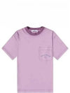 Marina Garment Dying Short Sleeve T-Shirt Violet - STONE ISLAND - BALAAN 2