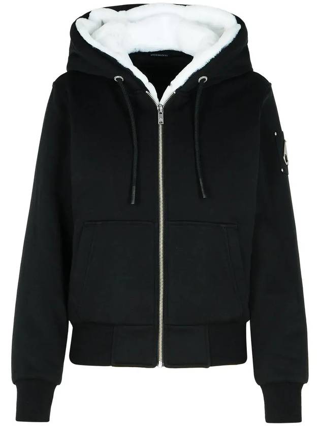 Classic Bunny Zip Up Hoodie White Black - MOOSE KNUCKLES - BALAAN 1