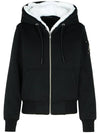 Classic Bunny Zip Up Hoodie White Black - MOOSE KNUCKLES - BALAAN 1