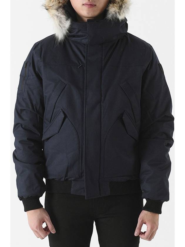 DYLAN bomber padded jacket navy - NOBIS - BALAAN 1