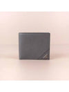 Men s Vitello triangle logo bi fold wallet gray - PRADA - BALAAN 2