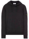 Wappen Patch Classic Fleece Hoodie Black - STONE ISLAND - BALAAN 2