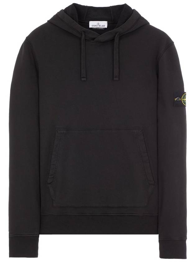 Wappen Patch Classic Fleece Hoodie Black - STONE ISLAND - BALAAN 2