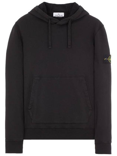 Wappen Patch Classic Fleece Hoodie Black - STONE ISLAND - BALAAN 2