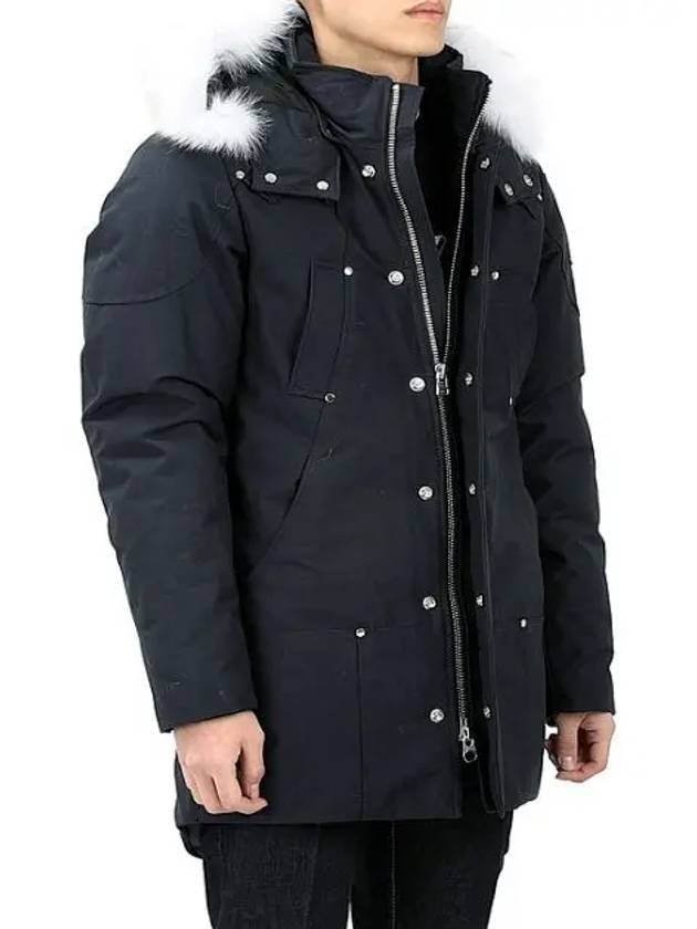 Original Stirling Parka White Fox Fur Navy - MOOSE KNUCKLES - BALAAN 4