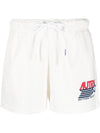 Women's Iconic Logo Action Shorts White - AUTRY - BALAAN.