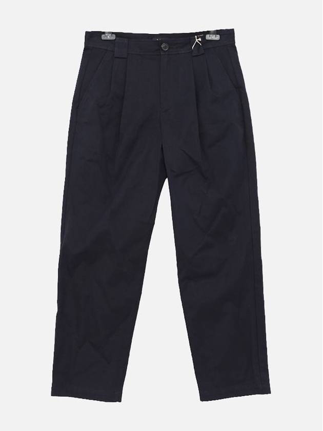 Cotton Straight Pants Navy - A.P.C. - BALAAN 1