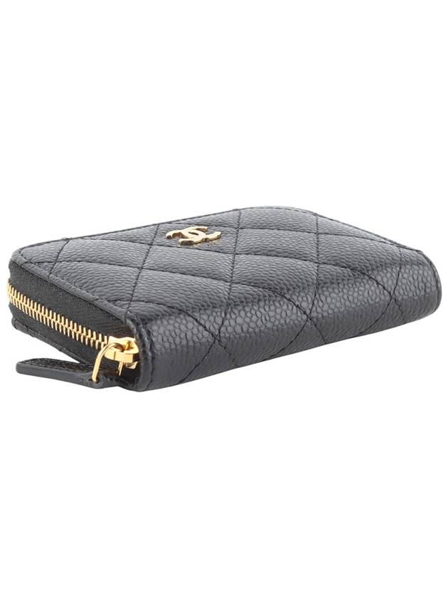 AP0216 Classic Caviar Zipper Gold Card Wallet Overseas Receipt Copy 34180Y - CHANEL - BALAAN 3