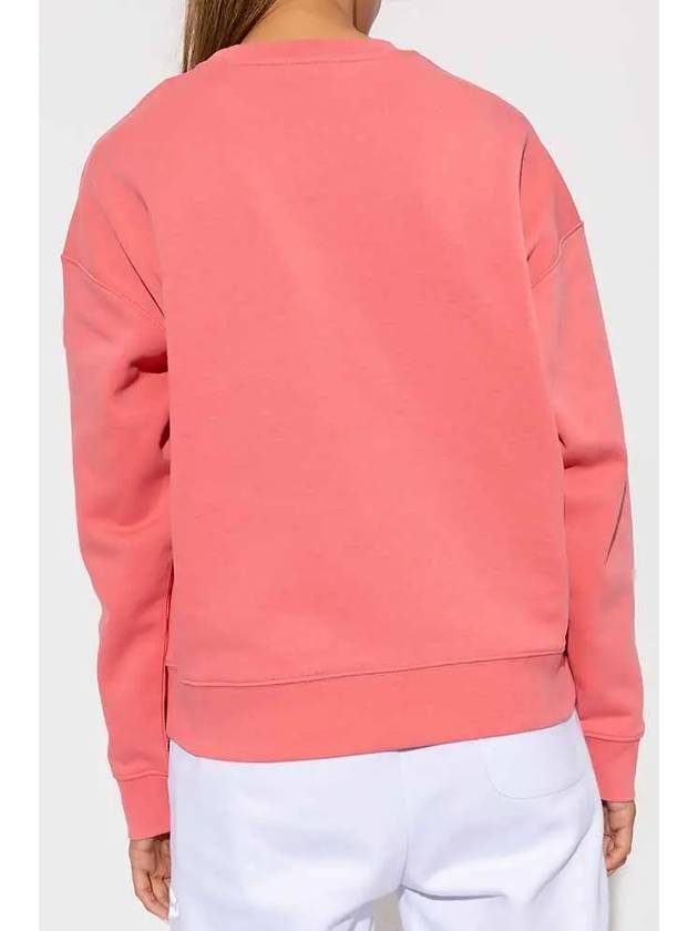 Logo Printed Cotton Sweatshirt Pink - MONCLER - BALAAN 5