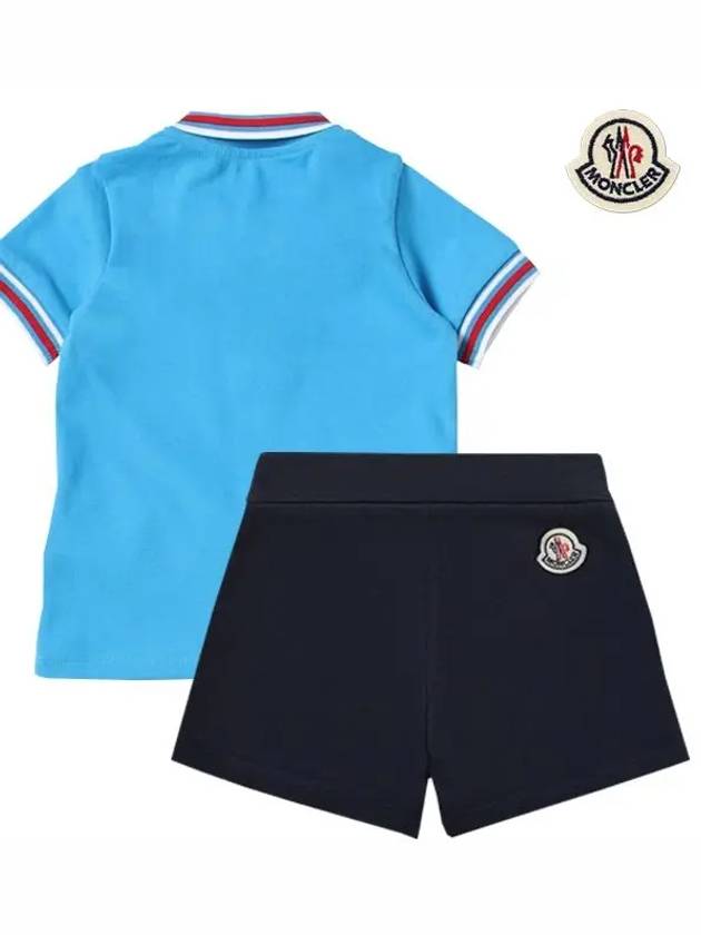 baby polo t shirt shorts top and bottom set 8M00028 8496F 72C - MONCLER - BALAAN 5