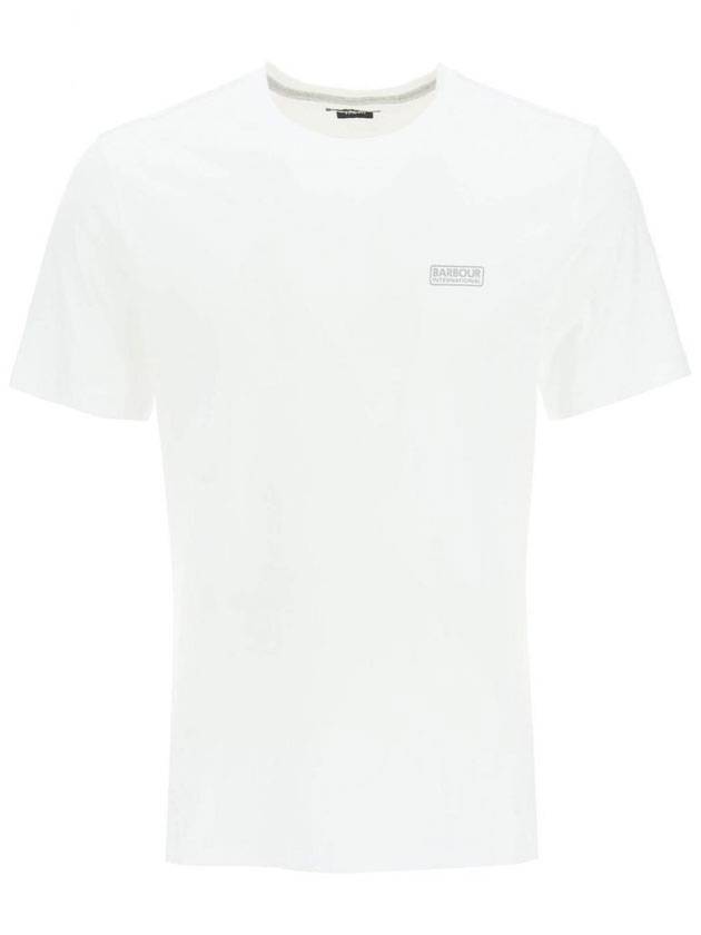 Men's International Small Logo Short Sleeve T-Shirt White - BARBOUR - BALAAN 1