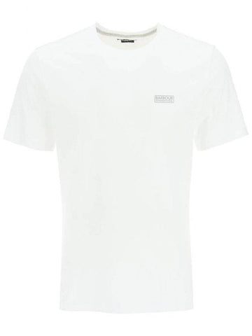 Men's International Small Logo Short Sleeve T-Shirt White - BARBOUR - BALAAN 1