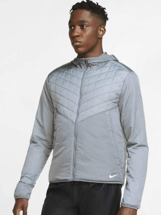 Men's Aero Layer Reflective Lightweight Running Track Jacket Grey - NIKE - BALAAN 2