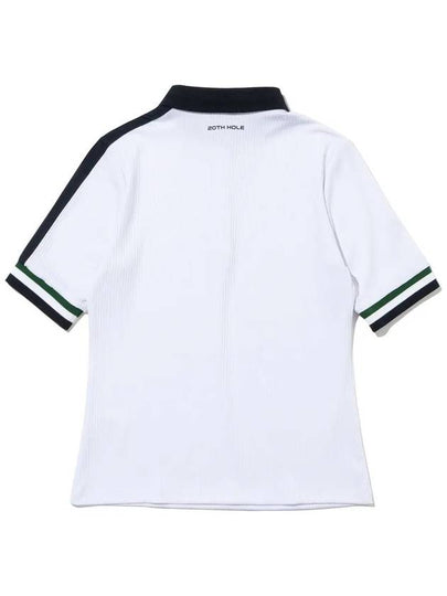 Ribbed YOKO sleeve point T-shirt WHITE - 20THHOLE - BALAAN 2