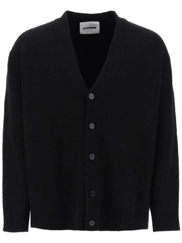 Voile Wool Cardigan Black - JIL SANDER - BALAAN 1