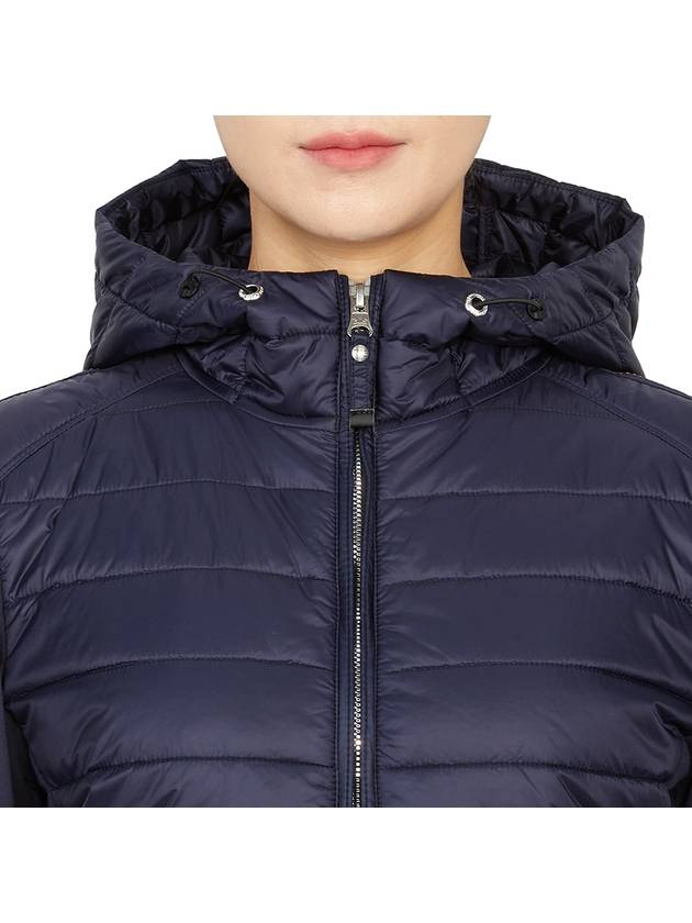 Women's Zipper Side Padded Hooded Jacket Navy - PARAJUMPERS - BALAAN 8