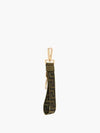 Greca Jacquard Converse Leather Clip Split Keyring Green - VERSACE - BALAAN 3