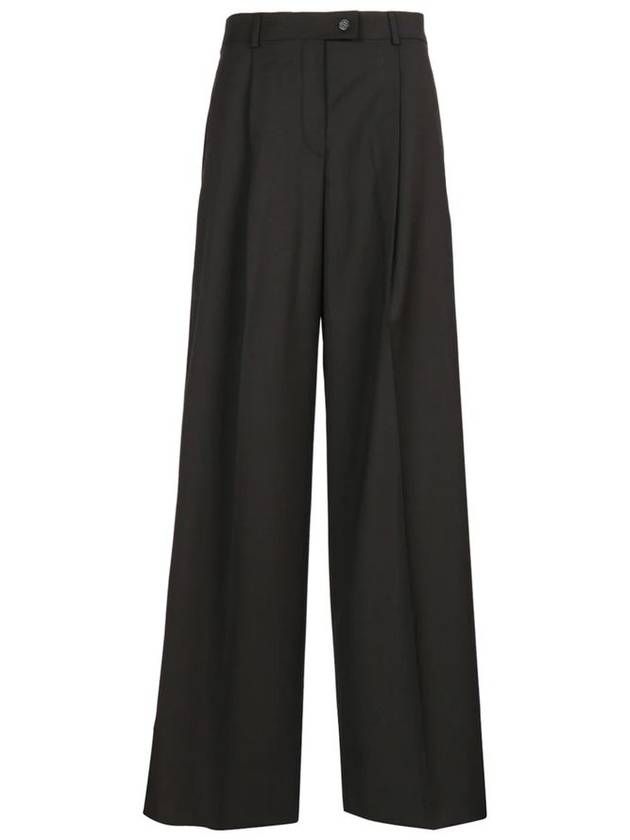 Bella oversized stretch wool wide pants black - MAX MARA SPORTMAX - BALAAN 2