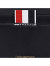 Stitched Vacchetta Card Wallet Navy - THOM BROWNE - BALAAN 5