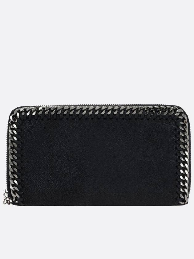 silver chain zipper long wallet black - STELLA MCCARTNEY - BALAAN 2