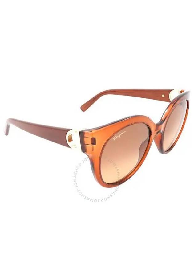 Eyewear Cat Eye Sunglasses Brown - SALVATORE FERRAGAMO - BALAAN 1