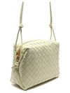 Loop Intrecciato Weaving Small Cross Bag Acid Green - BOTTEGA VENETA - BALAAN 4