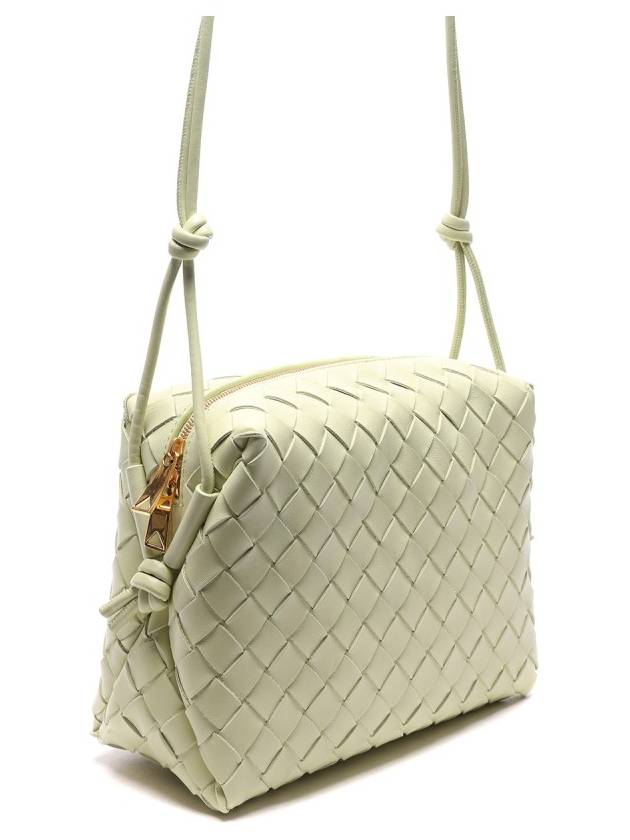 Loop Intrecciato Weaving Small Cross Bag Acid Green - BOTTEGA VENETA - BALAAN 4