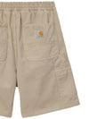 FLINT Logo Patch Training Short Pants I030480 G1GD - CARHARTT - BALAAN 4