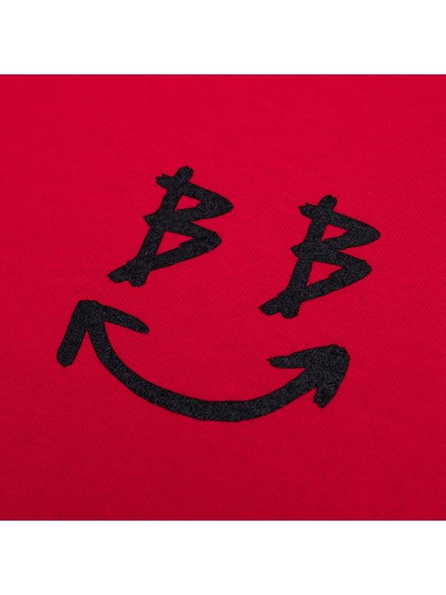 BBD Classic Smile Logo T Shirt Red - BLACKBLOND - BALAAN 3