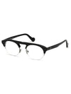 Eyewear Half Rimless Eyeglasses Black - MONCLER - BALAAN 1