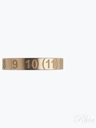 Numerical Engraved Logo Ring Gold - MAISON MARGIELA - BALAAN 2