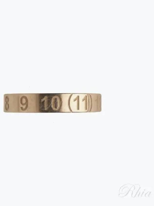 Numerical Engraved Logo Ring Gold - MAISON MARGIELA - BALAAN 2