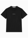 JEANS Men s Black Regular Fit Graphic Short Sleeve T Shirt J326029 BEH - CALVIN KLEIN - BALAAN 2