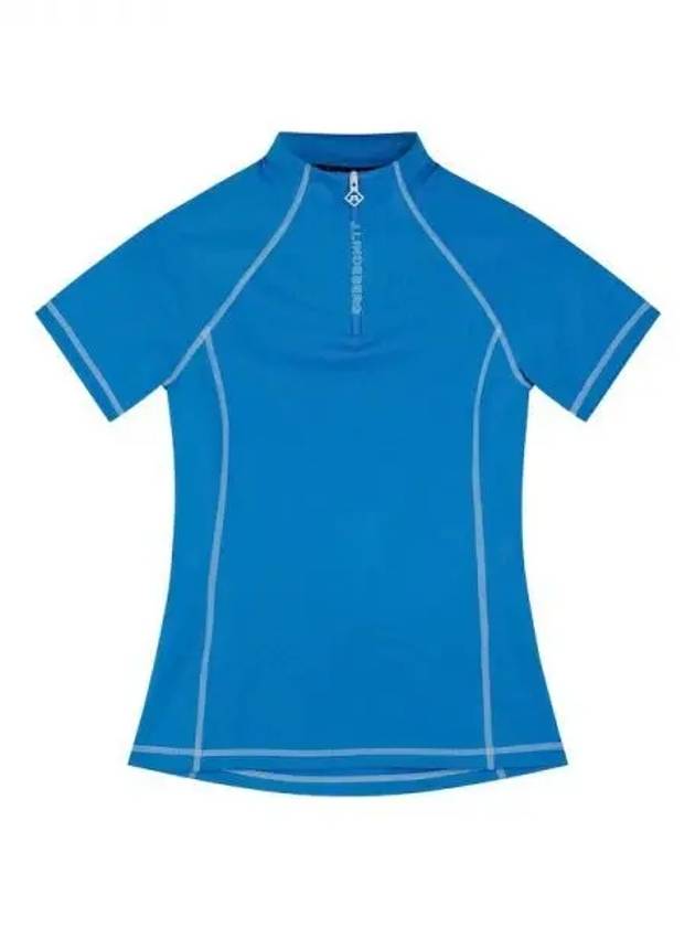 Golf Women s Short Sleeve T Shirt Amara Top Blue Domestic Product GR5Y24071185598 - J.LINDEBERG - BALAAN 1