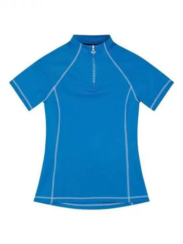 Golf Women s Short Sleeve T Shirt Amara Top Blue Domestic Product GR5Y24071185598 - J.LINDEBERG - BALAAN 1