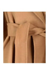 Women's Cles Virgin Wool Single Coat Camel - MAX MARA - BALAAN 5