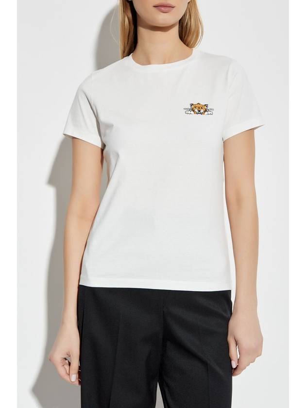 Kenzo T-shirt With Tiger Motif, Women's, White - KENZO - BALAAN 3