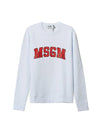 Logo Print Sweatshirt Red White - MSGM - BALAAN 1