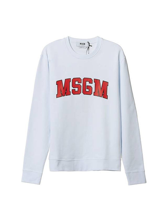 Logo Print Sweatshirt Red White - MSGM - BALAAN 1