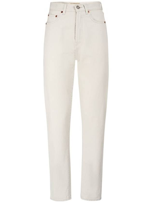 Slim Fit Denim Jeans Chalk White - SAINT LAURENT - BALAAN 6