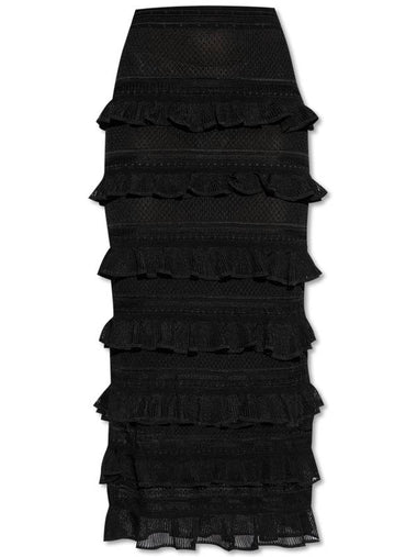 Zimmermann Skirt With Ruffles, Women's, Black - ZIMMERMANN - BALAAN 1