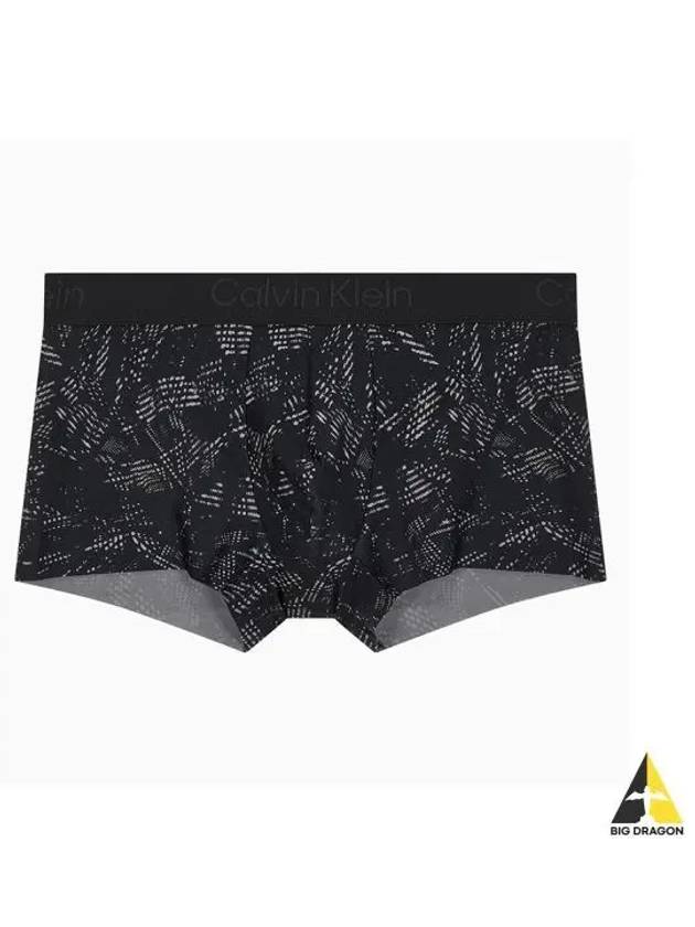 UNDERWEAR Men s CK Black Print Low Rise Trunks NB4061O1B - CALVIN KLEIN - BALAAN 1