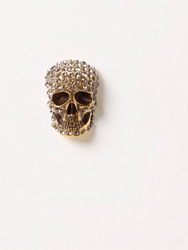 Orecchino Skull Alexander McQueen in pav&egrave; di strass - ALEXANDER MCQUEEN - BALAAN 1